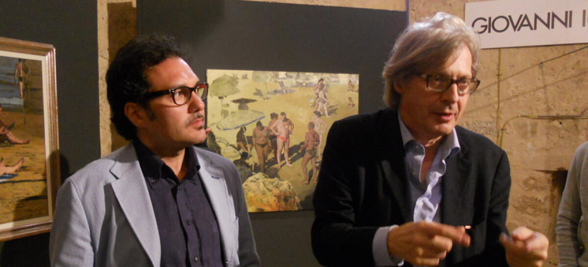 Sgarbi inaugura la mostra di Giovanni Iudice: bellezza e dramma si fondono - 