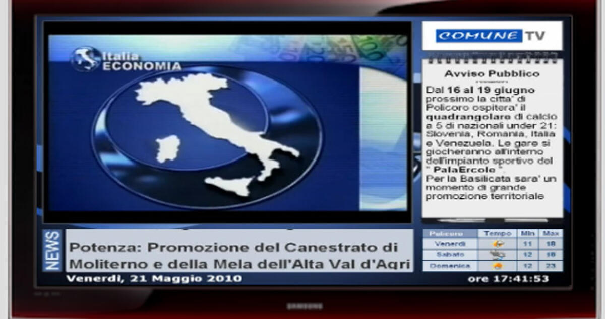 Monitor interattivi al Comune con i fondi Eni, gestione a un centro di Bari - 