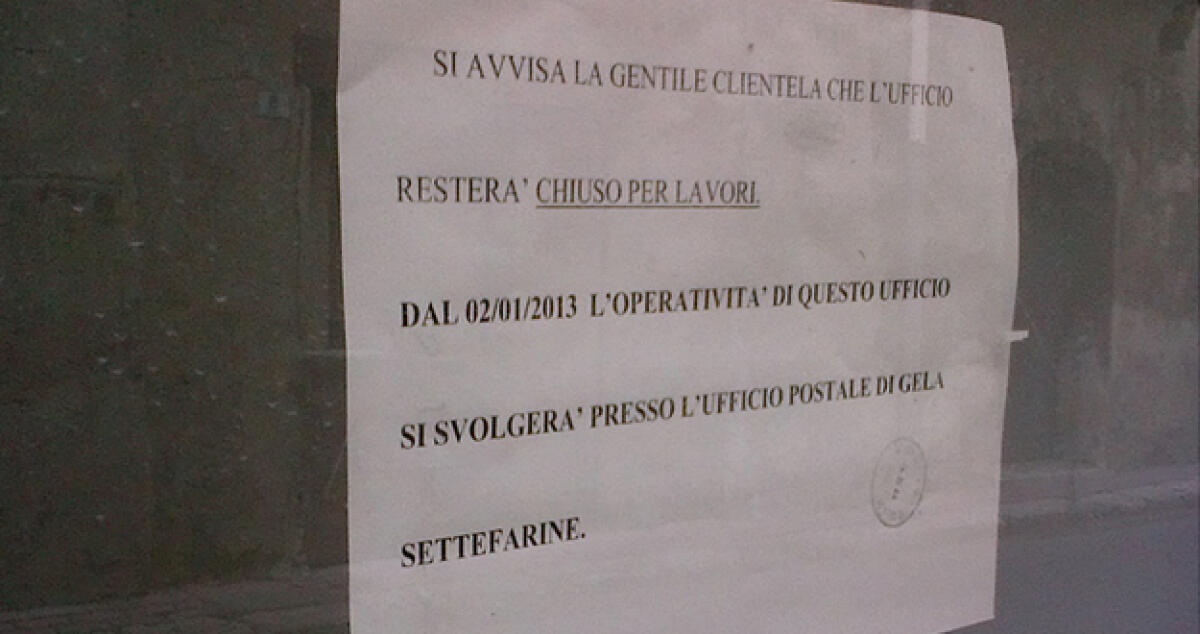 Chiude la posta di via Verga per pericolo crolli, utenti dirottati a Settefarine - 
