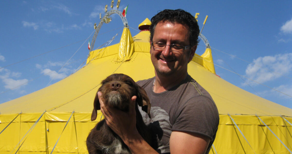 Cane randagio adottato dal circo Sandra Orfei, partirà in tournee -