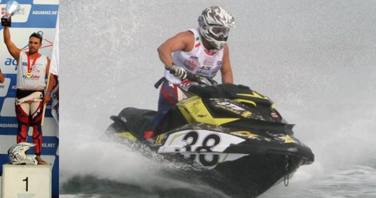 D'Arma è campione europeo di Aquabike, domina a Viverone - 