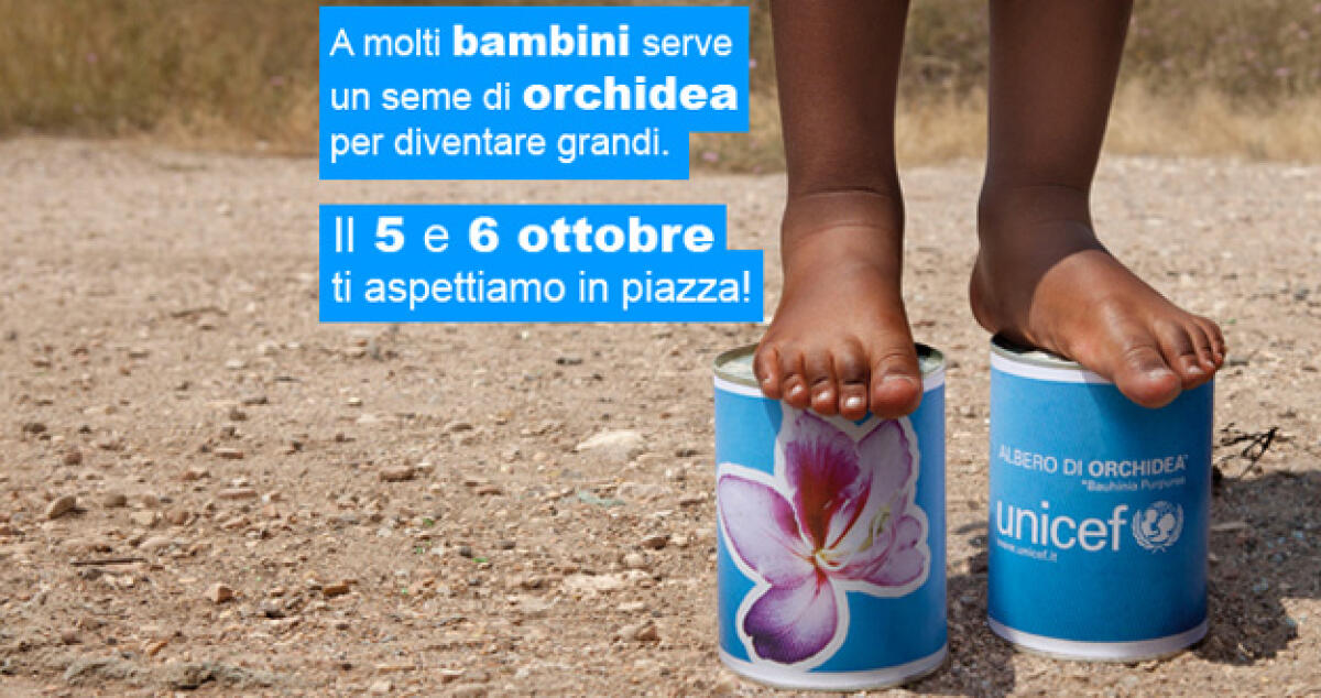 L'orchidea Unicef per far crescere la vita, beneficenza sabato e domenica - 