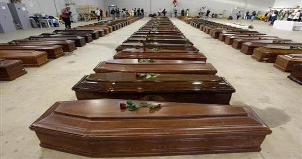 Tragedia Lampedusa, dieci salme verranno tumulate a Farello - 