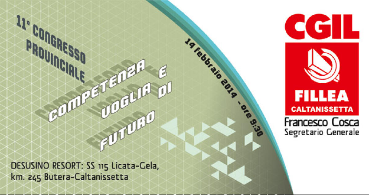 Competenza e futuro, undicesimo congresso della Fillea Cgil - 