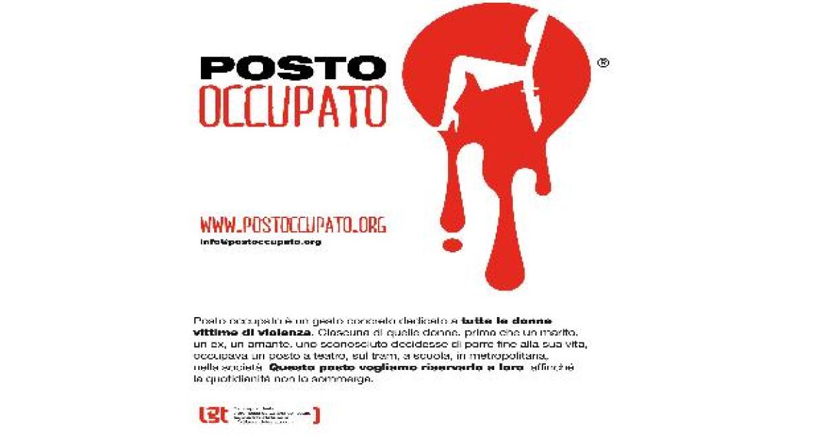 "Posto occupato", il nostro spazio vuoto riservato alle donne vittime di violenza - 