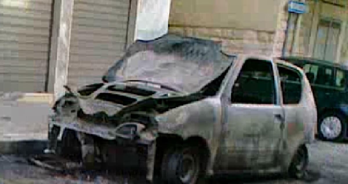 Incendiari a Molino a Vento, un rogo distrugge una vettura in via Pirandello - 