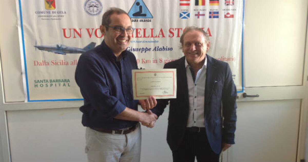 Capo Nord e la Groenlandia in volo e in solitaria, premiato il medico Alabiso - 