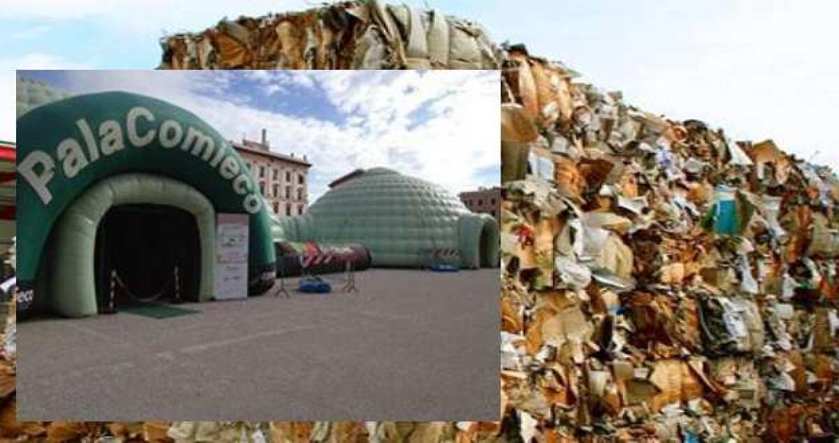 Riciclo della carta, una struttura itinerante in piazza per insegnare ai bambini - 