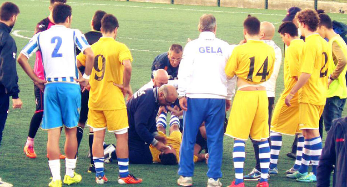 Il calcio che ci piace, lo staff del Gela salva la vita ad un calciatore del Belvedere - 