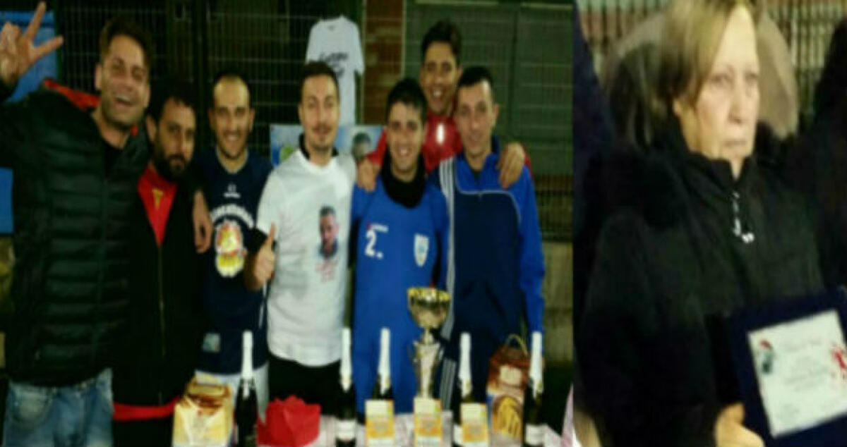 Gaetano Russello ricordato in campo, una targa alla memoria assegnata alla famiglia - 