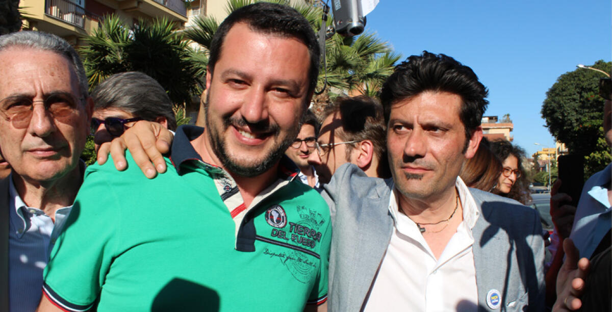 "Nel centrodestra locale non si capisce niente...le proteste? Sono pochi!", Salvini a fianco di Giudice -