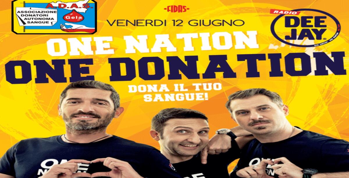 Giornata mondiale della donazione, il Trio Medusa e Radio Dee Jay in diretta con l'Adas -