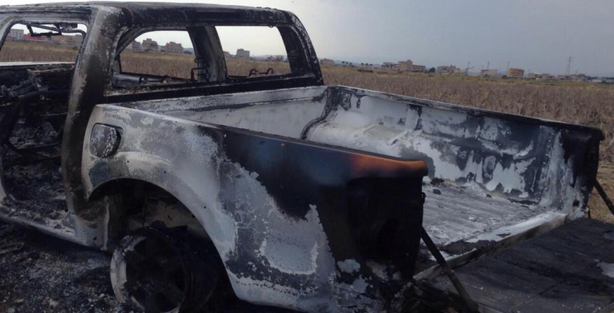 Ladri in azione alla Lucauto, rinvenuto bruciato il pickup utilizzato per l'irruzione - 