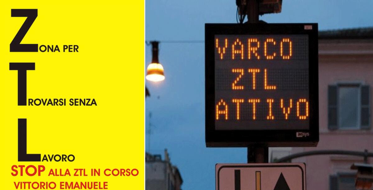 "La Ztl ci penalizza troppo" e i commercianti oggi chiudono per protesta alle 19 - 