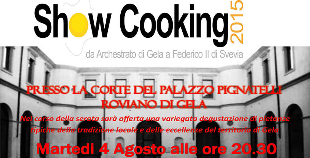 Da Archestrato a Federico II, lo show-cooking in una serata live promossa dalla Pro Loco - 