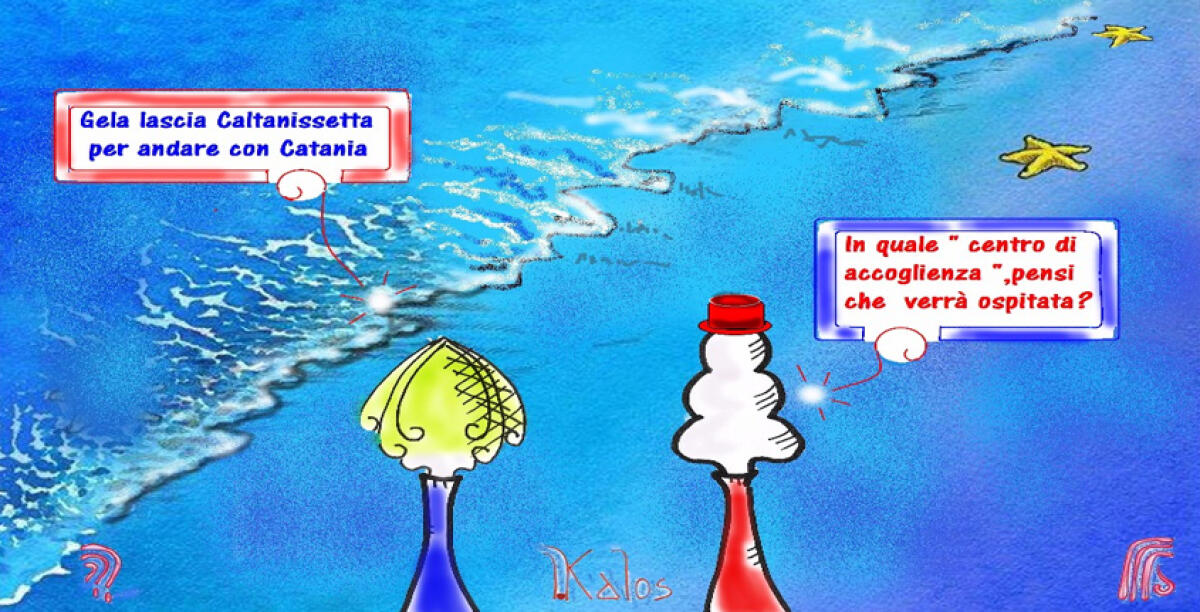 "Gelesi come profughi", la vignetta satirica su un sito web nisseno scatena le polemiche - 