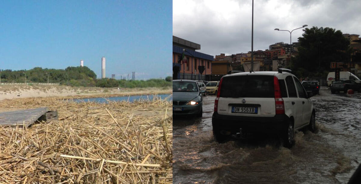 Fango e detriti in spiaggia e sulle strade, Di Paola: "Ci stiamo muovendo con priorità precise" - 
