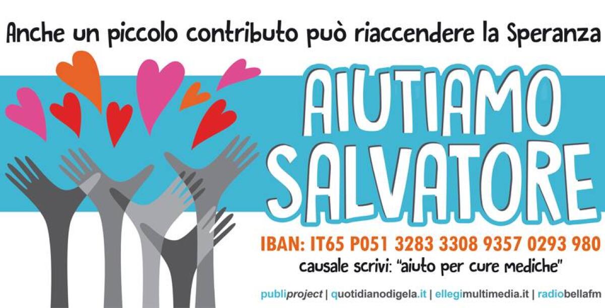 Anche i media in campo per aiutare Salvatore, nuova campagna di sensibilizzazione - 