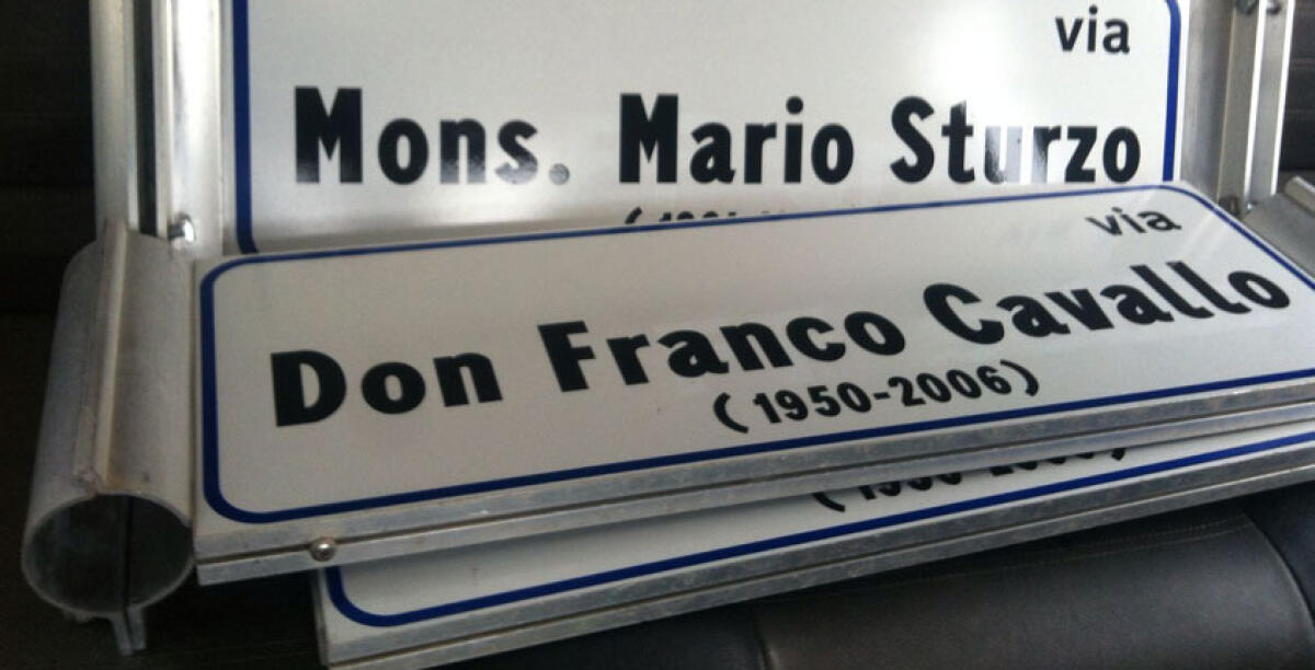 Una via a don Franco Cavallo, ok della toponomastica ma a Cantina Sociale - 
