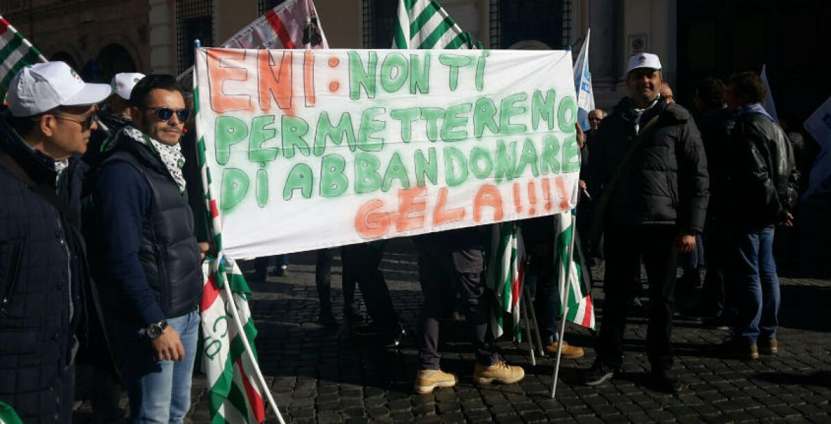 I sindacati nazionali a sostegno della vertenza Eni - 