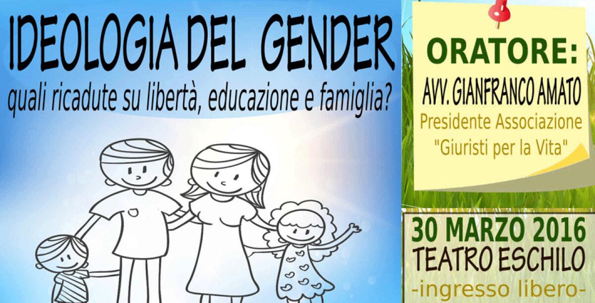 Ideologia Gender tra diritti e scarsa conoscenza, un giurista ne parla stasera in teatro - 
