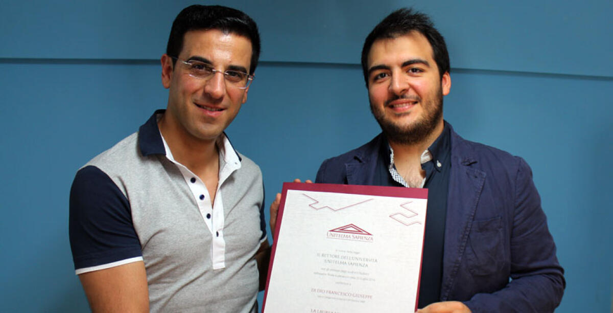 Unitelma-Sapienza, Giuseppe di Dio è il primo laureato del polo gelese - 