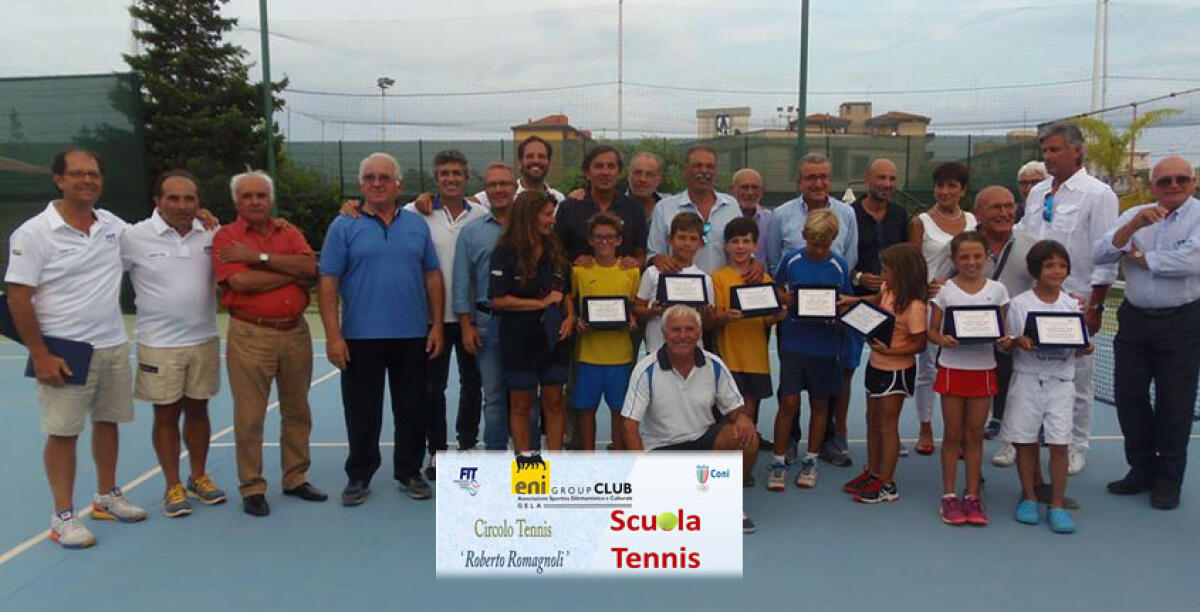 Festa del tennis al circolo Roberto Romagnoli dell'Eni Group Gela -
