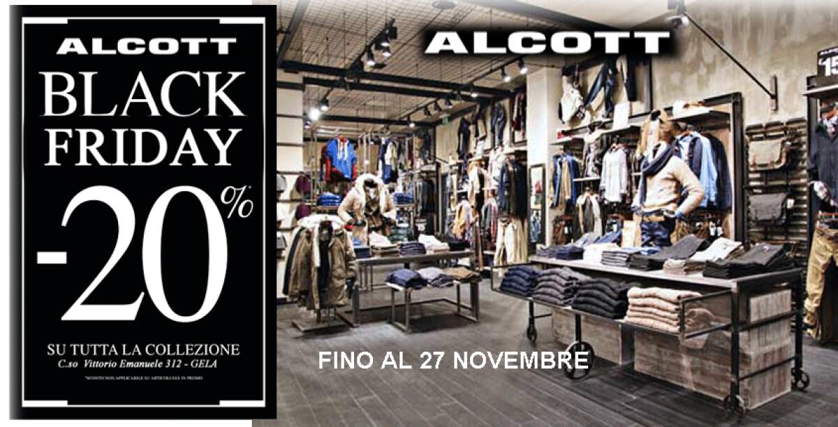 Da Alcott è "Black weekend", tutta la collezione scontata del 20 % - 