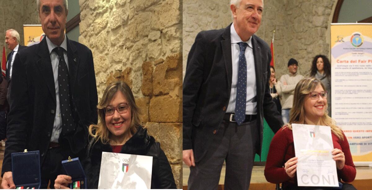 Stelle dello sport, Kimberly Scudera e Totò Mussoni premiati dal Coni - 