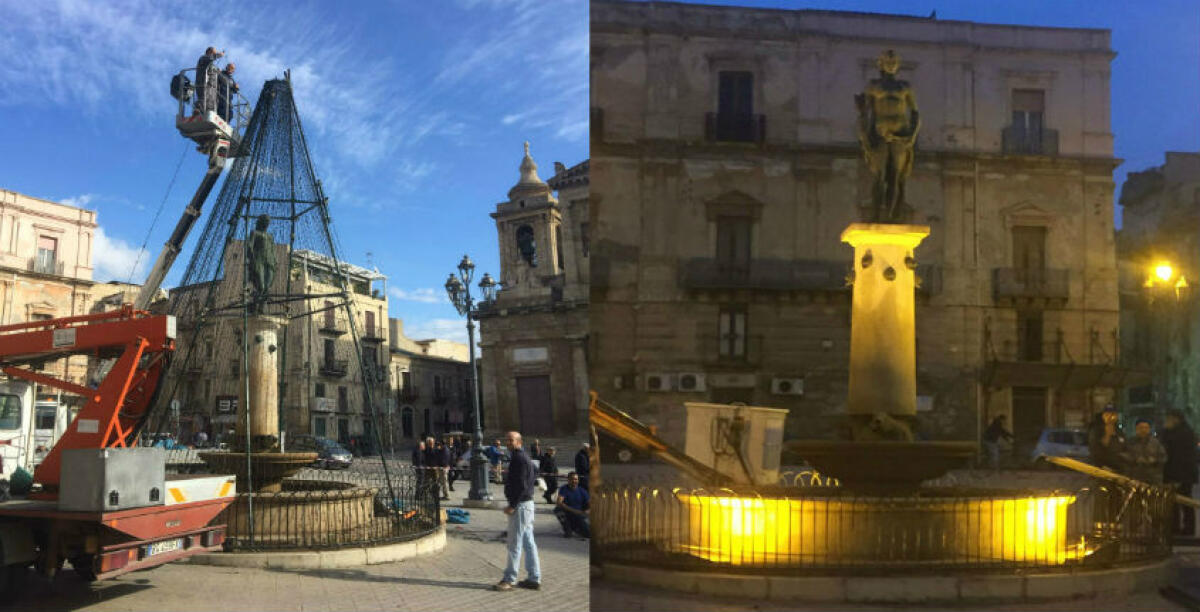 Che succede in piazza Umberto I? "L'albero si farà...ma non con i tubi in bella vista" - 