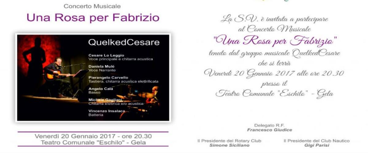 Raccolta fondi con i brani di Balistreri e De Andrè - 