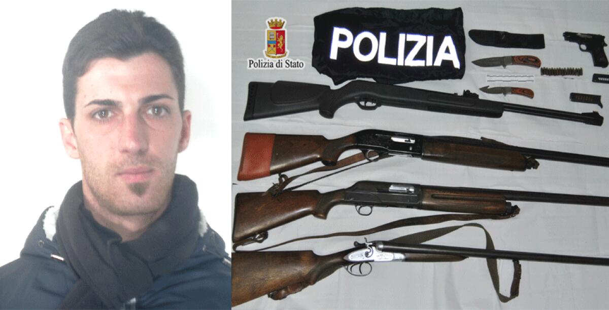 Nascondeva fucili e pistole rubate nella sua abitazione, arrestato Antonino Cannizzo - 