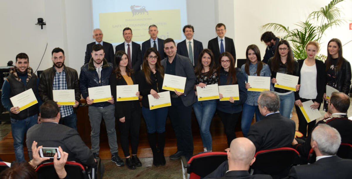 L'Eni inaugura un centro formativo su sicurezza e primo soccorso e premia 20 studenti universitari - 