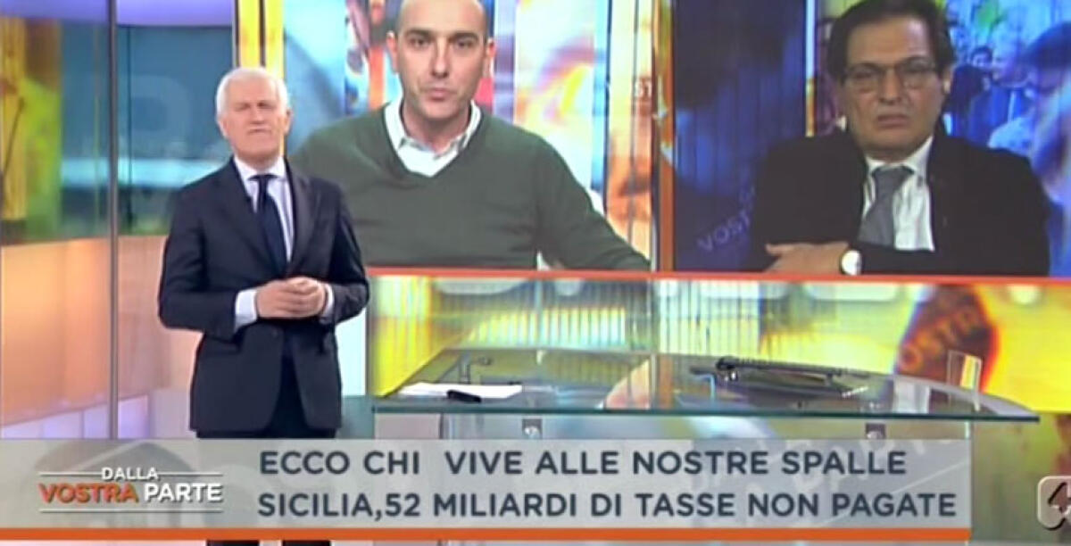 Crocetta e la fioraia del nord nell'attacco al meridione, pochi argomenti a "Dalla vostra parte" -