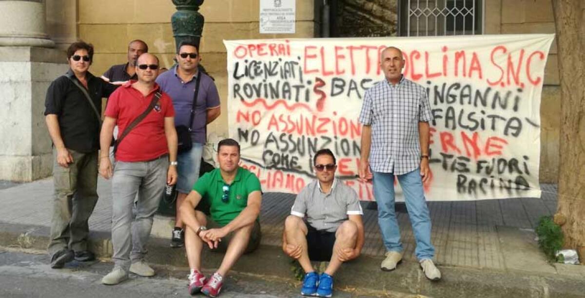 L'indotto Eni ribolle, gli ex Elettroclima snc davanti alla prefettura: "Chiarezza sui criteri di assunzione in raffineria ed Enimed" - 