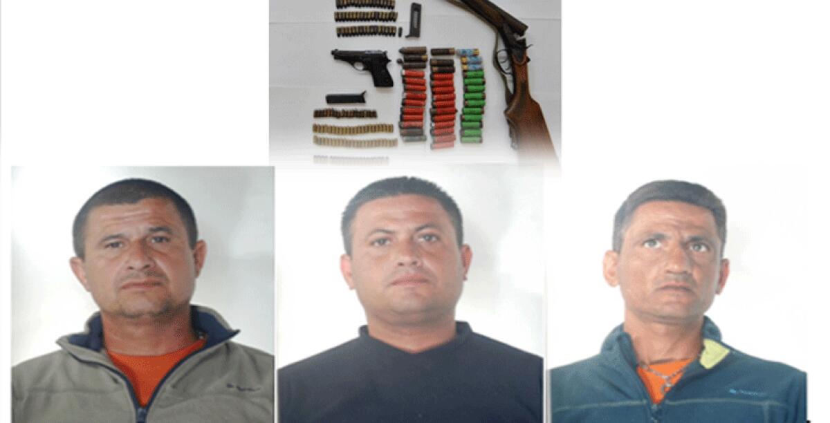 Fucile, pistola e munizioni nascosti in campagna: arrestati tre fratelli - 