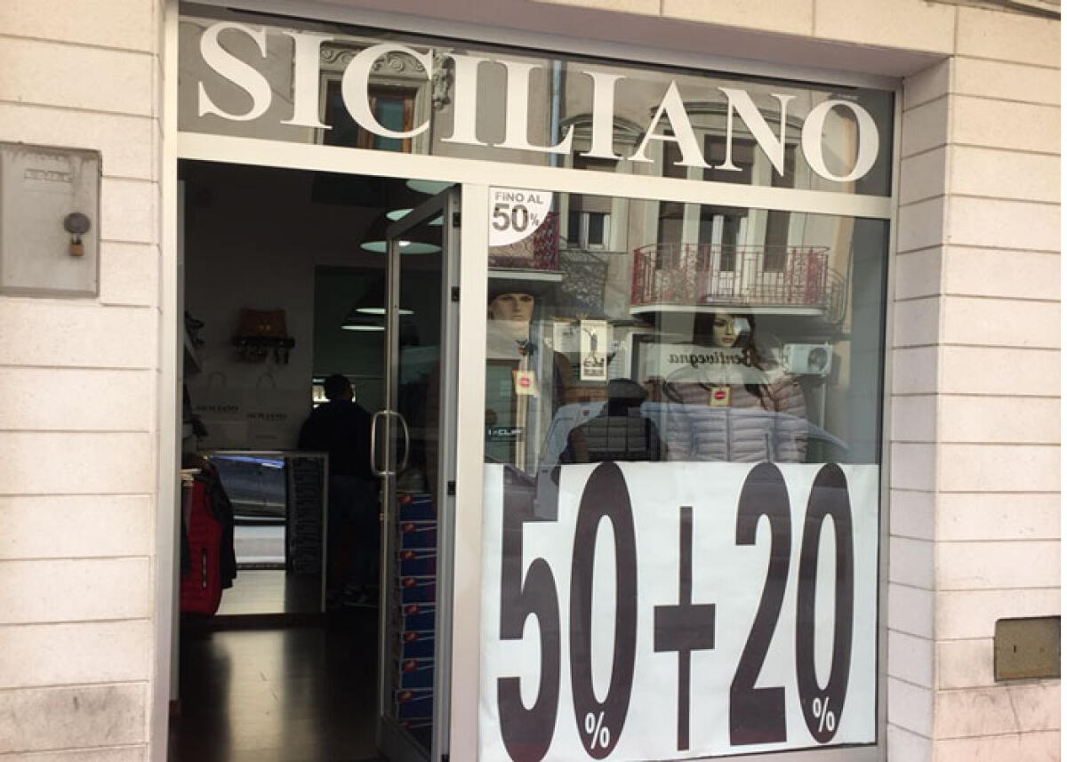 Siciliano Outlet, da oggi gli sconti sono da urlo: fino al 70% - Siciliano Outlet- Corso Vittorio Emanuele 335 - Gela