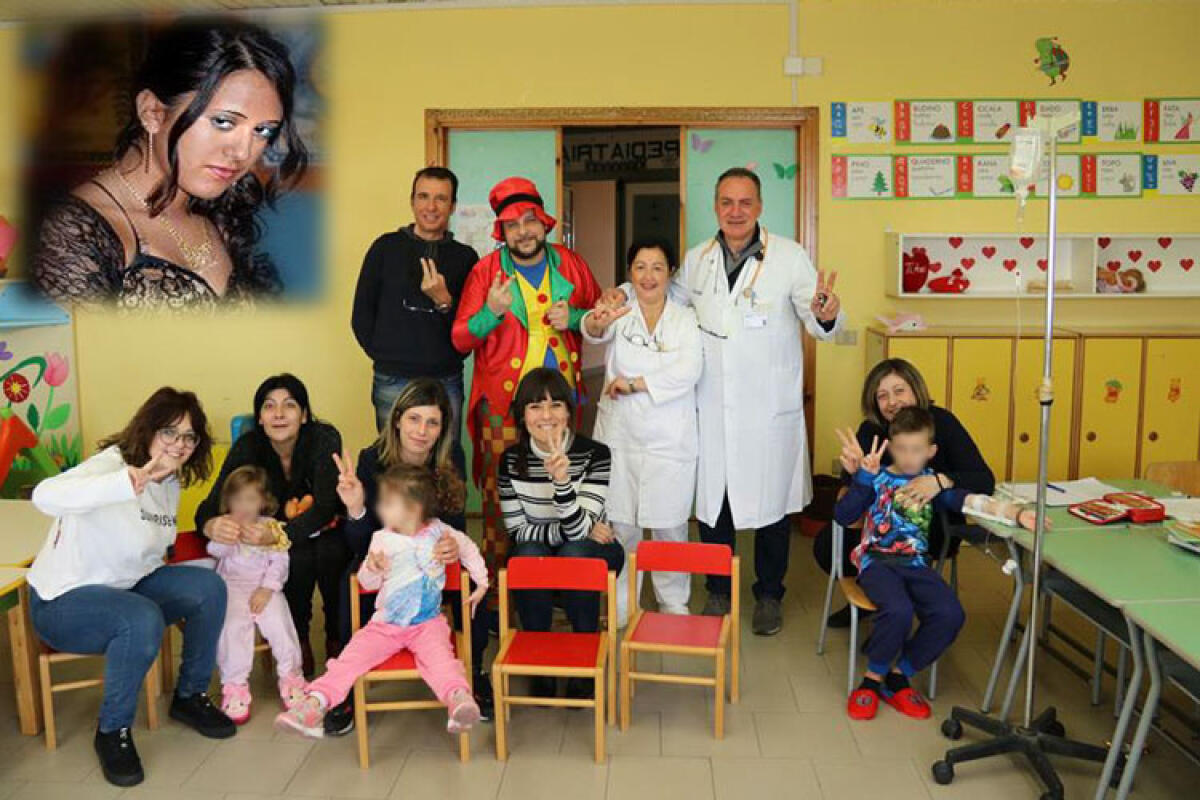 Il ricordo vivo di Eleonora Lavore nei sorrisi dei bambini di Pediatria - Giochi e sorrisi in Pediatria grazie all'iniziativa di Giuseppe Lavore