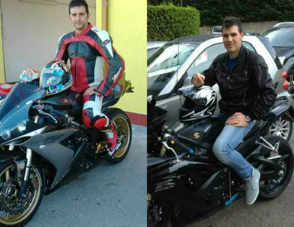 Stroncati dalla passione per le due ruote, Rocco e Danilo uniti dallo stesso tragico destino - Rocco Saponetto e Danilo Lombardo