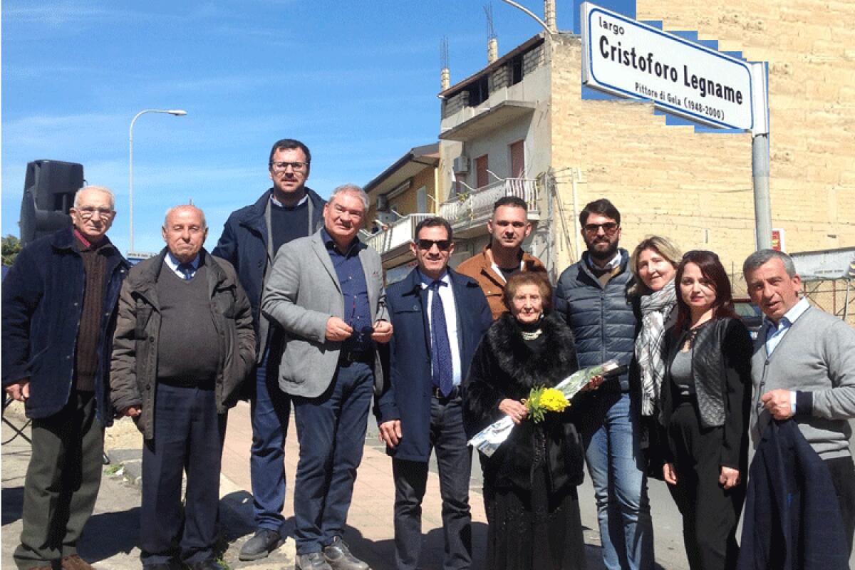 Il pittore Cristoforo Legname ora è ricordato in una strada - Largo Cristoforo Legname finalmente ora c'è