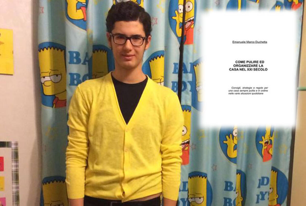 L'ebook su come mantenere ordinata e pulita la casa diventa successo letterario - Emanuele Marco Duchetta e la copertina del suo ebook