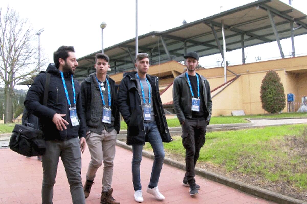 Dal contest di Eni a Coverciano, 4 ragazzi gelesi in ritiro con la Nazionale - I quattro ragazzi gelesi ospiti a Coverciano per il contest Eni-Bootcamp