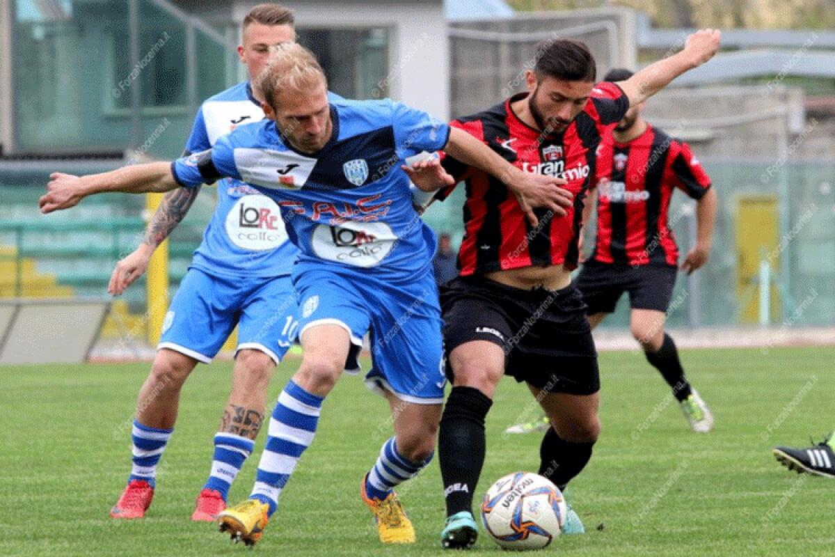 Gela 2-1 Portici, una doppietta di Cosenza lascia aperti i sogni play-off - Uno scatto di Gela-Nocerina dello scorso anno