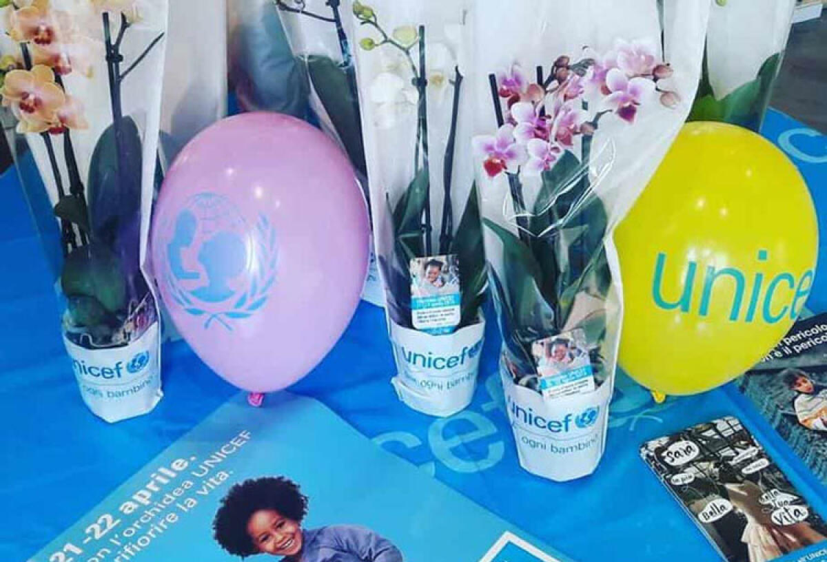 L'orchidea Unicef per raccogliere fondi per i bambini -