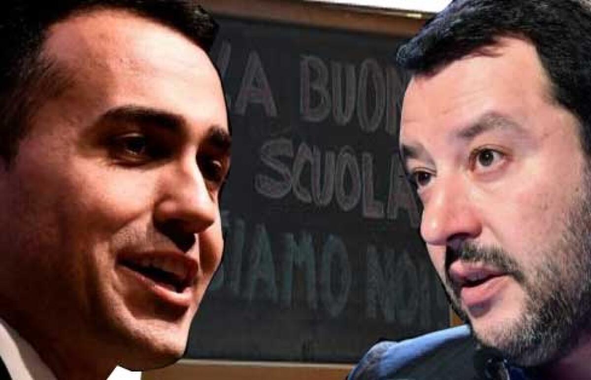 La riforma scolastica in 56 righe secondo i fuori corso Di Maio e Salvini - 