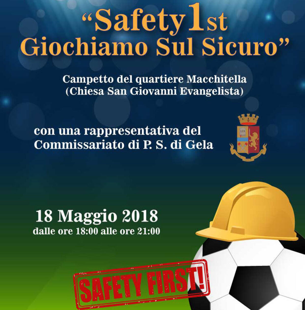 Una gara di calcio per sensibilizzare sulla sicurezza stradale - 