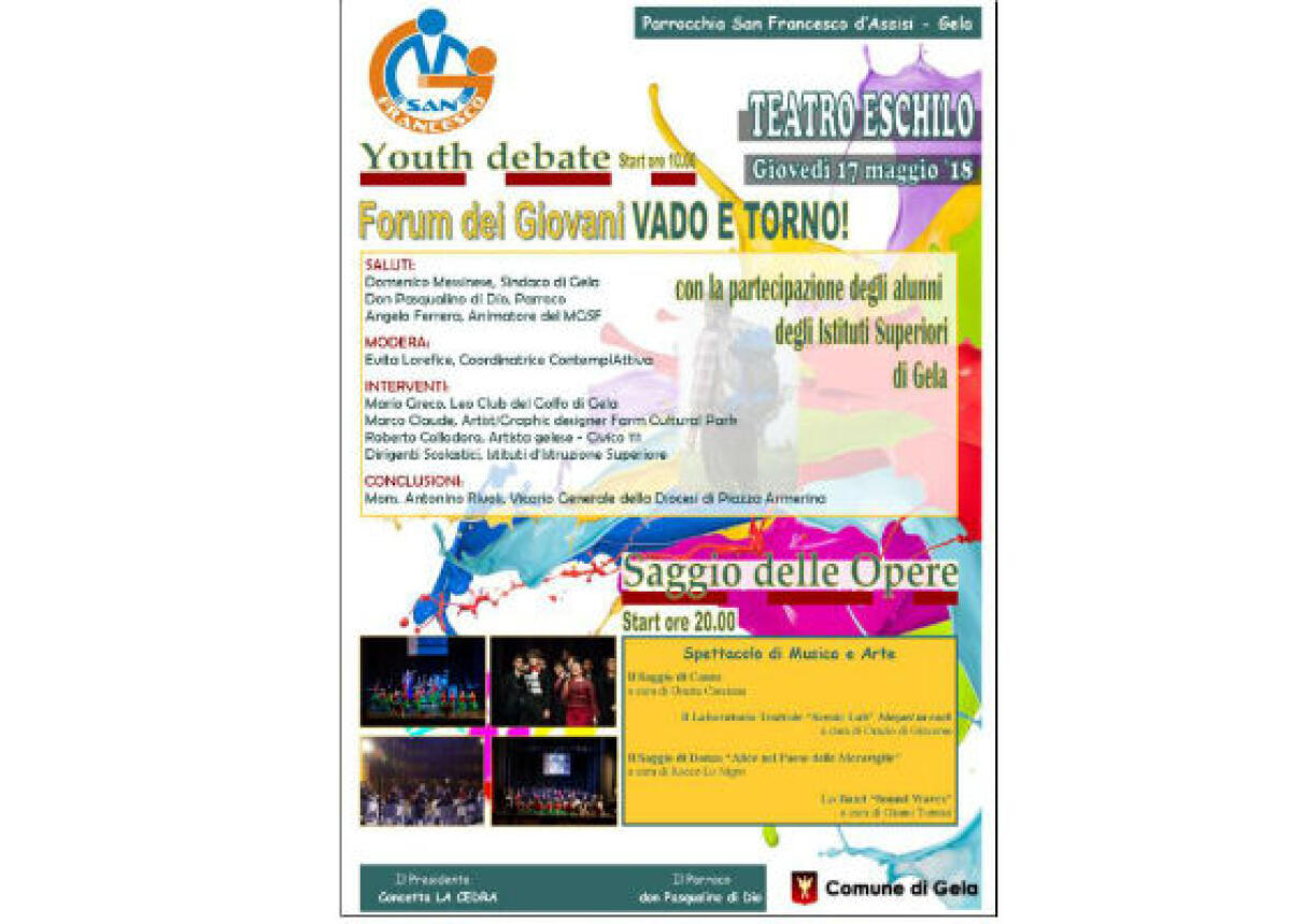 "Vado e torno", i giovani a confronto: il forum del Movimento San Francesco - 