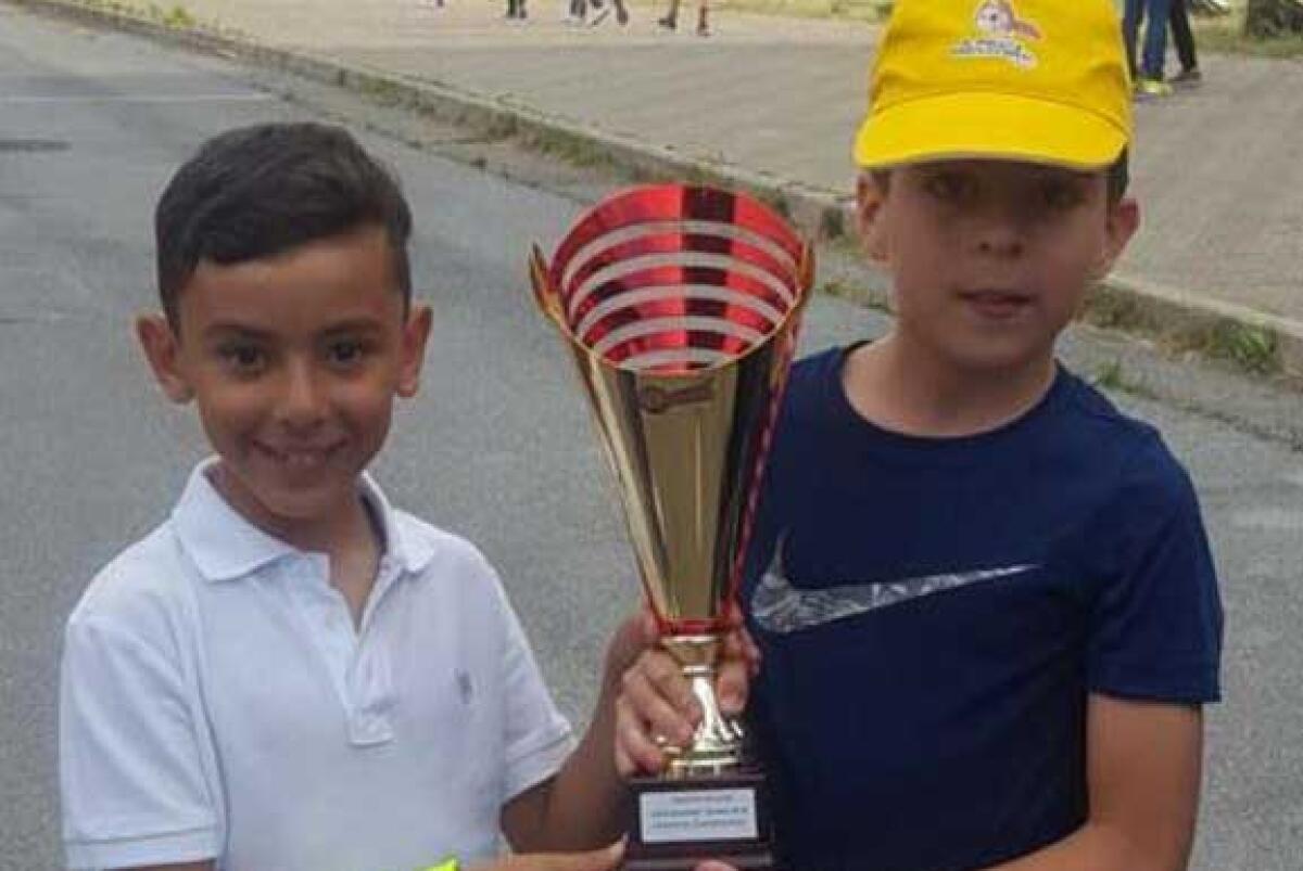 Ciclisti in erba della Federazione a Macchitella, in gara i gelesi Minardi e Caruso - Nella foto Salvatore Caruso e Ivan Minardi