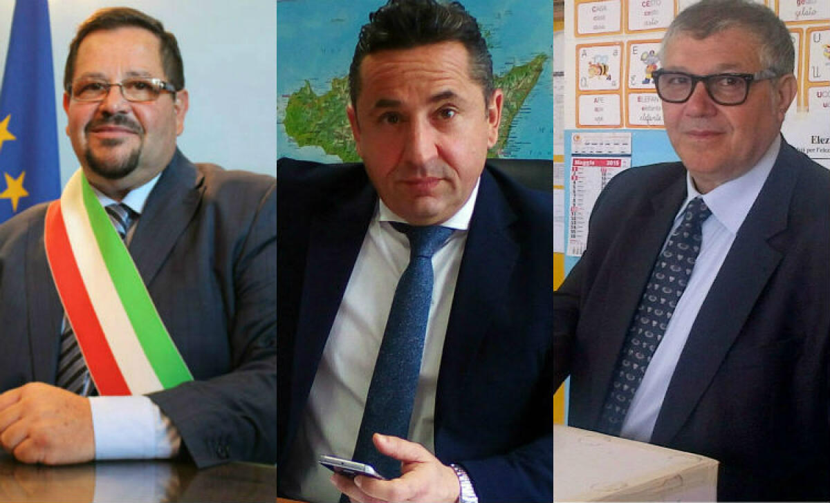 Avversari alle urne poi "amici" in giunta...Melfa se n'è andato ma Di Dio può entrare - Il sindaco Domenico Messinese, l'ex assessore Maurizio Melfa e Giuseppe Di Dio