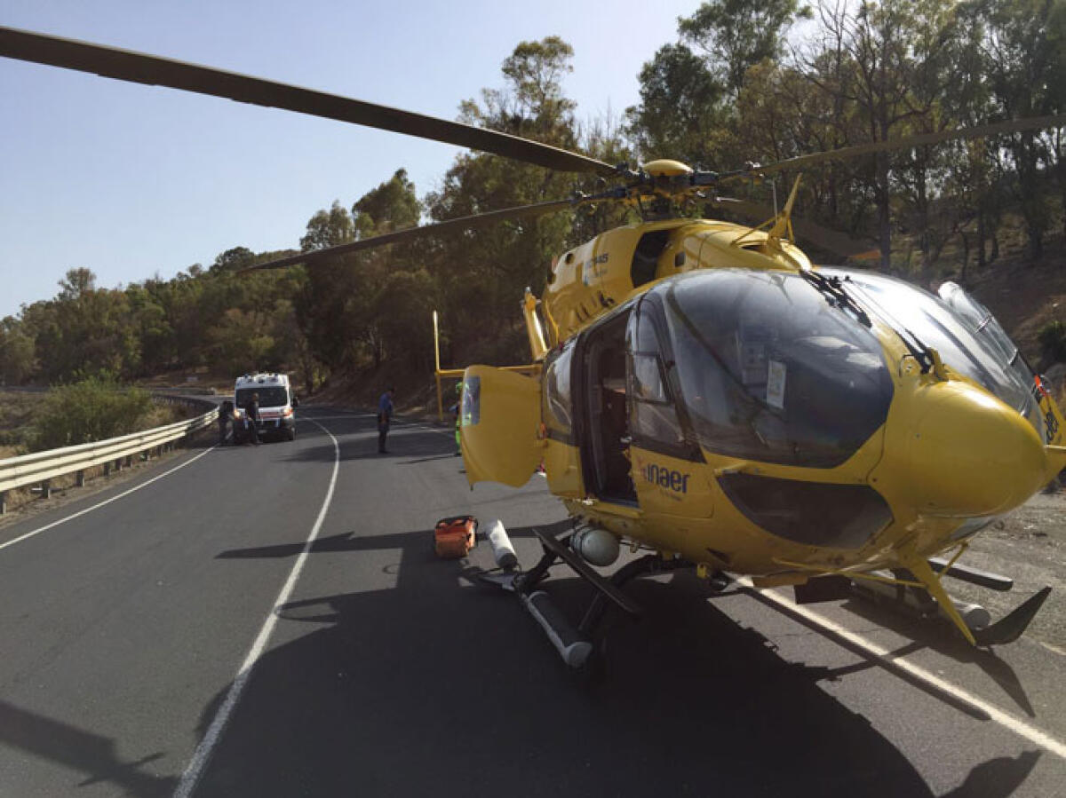 Schianto sulla Gela-Licata, grave un trentunenne: trasferito in elisoccorso - Immagine d' archivio.